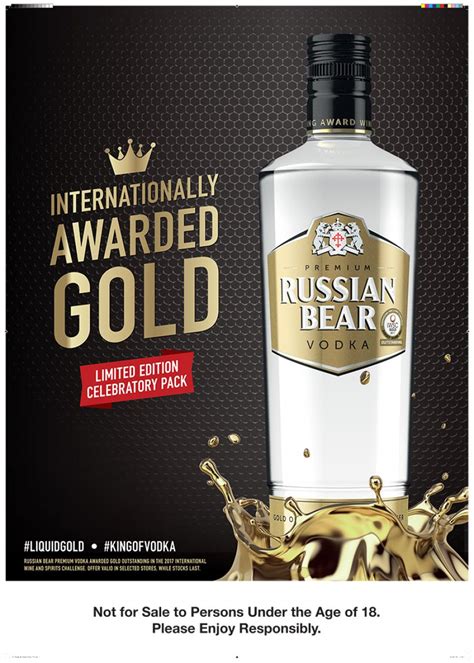 Russian Bear Premium Vodka Takes Gold Mypressportal Free Press