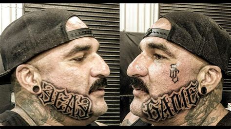 Crazy Face Tattoo Crazy Neck Tattoo Dead Game Youtube