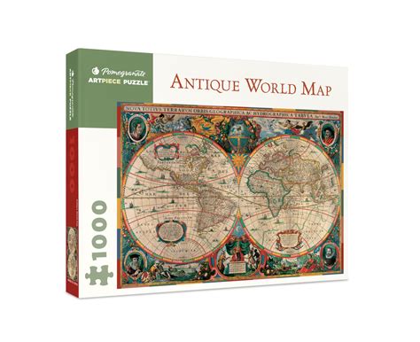Antique World Map 1000 Piece Jigsaw Puzzle — Pomegranate