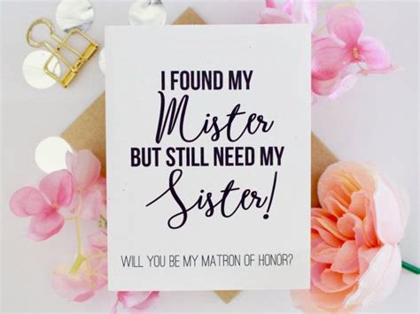 Will You Be My Matron Of Honor Funny Card Matron Of Honor Etsy