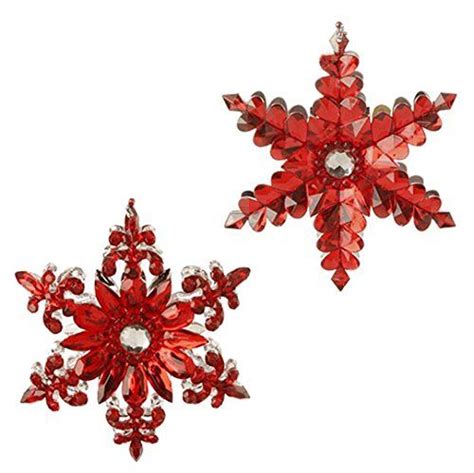 Raz Imports Jeweled Snowflake Ornaments Snowflake Ornaments Snowflakes