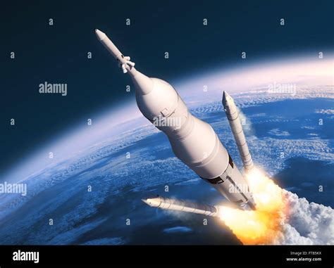 Rocket Ship Apollo Stages