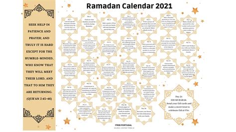Ramadan Calendar Of Activities For Children 2021 Theismaili