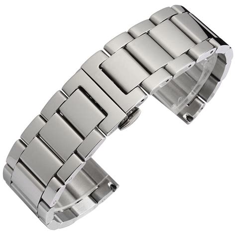 Jg15 Mens Stainless Steel Watch Band Strap Metal Bracelets For Men