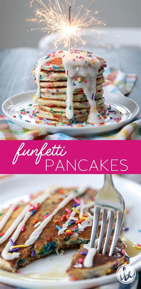 Funfetti Pancakes Birthday Cake Pancakes Homemade Recipe Recipe