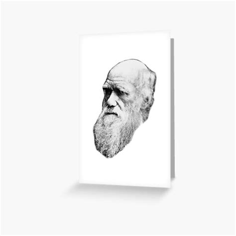Darwin Face Greeting Card By Godsautopsy Redbubble