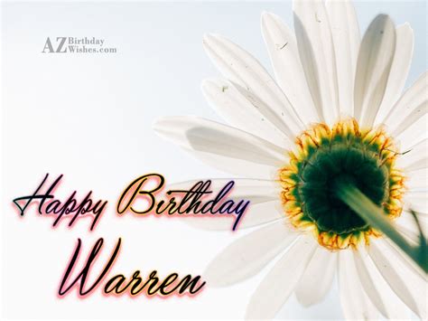 Happy Birthday Warren