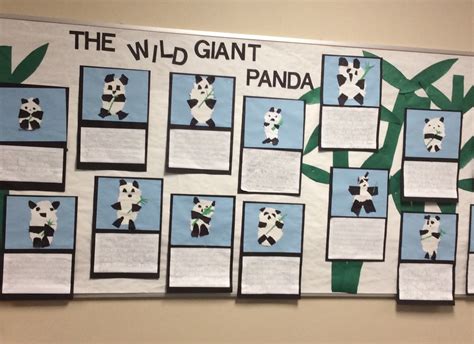Mrs Ts First Grade Class Panda Art And Writing