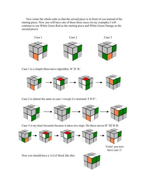How To Solve A 2x2 Cube Step By Step Beginners Instructions