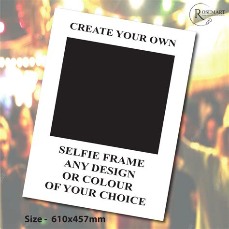 Personalised Create Your Own Custom Selfie Frame Rosemart Signs Limited