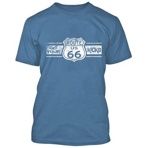 Oxi White Route 66 Man Tshirt Route Us 66 Get Your Kick Mens Tee