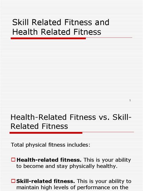 U1p2 Health And Skill Related Fitness Pdf Balance Ability
