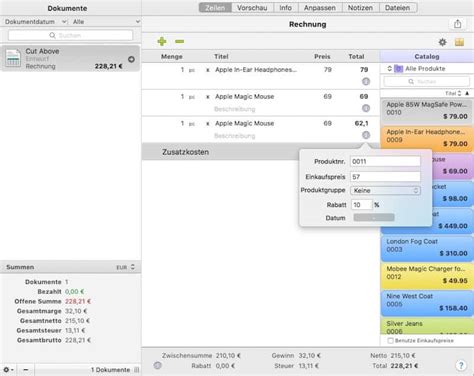 Zu diesem thema habe ich einen workshop gemacht und auf meiner homepage beschrieben: Rechnung schreiben am Mac - Software Übersicht | mac ...