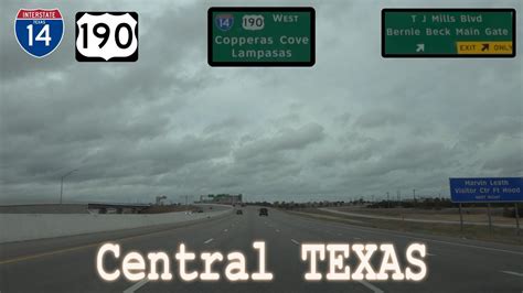 The Short Interstate 14 And Us 190 In Central Texas Youtube