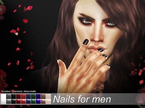 The Best Nails For Men By Pralinesims Nails Sims 4