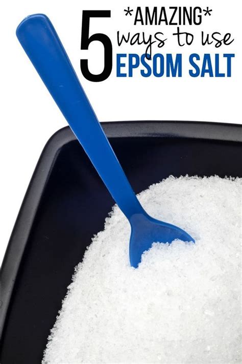 5 Amazing Ways To Use Epsom Salt Epsom Salt Cleanse Epsom Salt Remedies