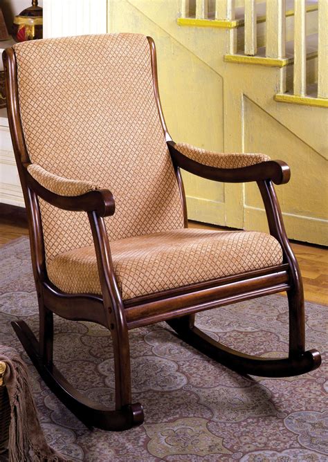 Liverpool Fabric Rocking Chair From Furniture Of America Cm Ac6408