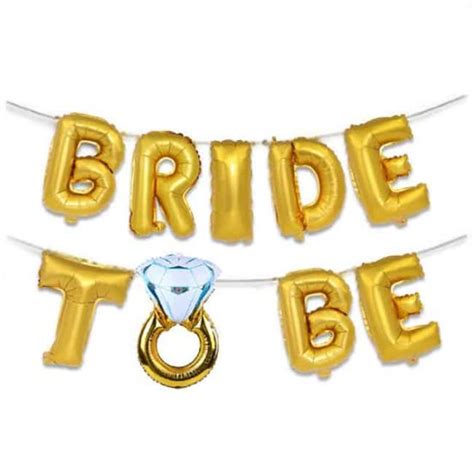 Bride To Be Ballongirlande Jga Gold Deko