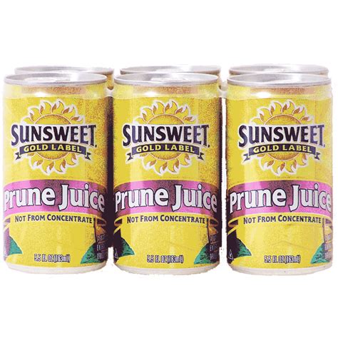 Sunsweet Prune Juice 6 55 Fl Oz Cans 6pk Juice Drinks Water
