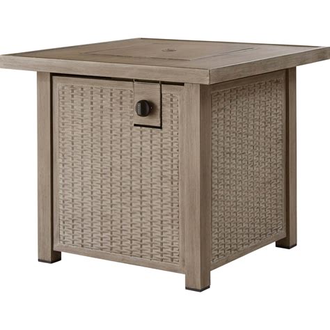 Signature Design By Ashley Lyle Square Fire Pit Table Outdoor Heating Patio Garden And Garage