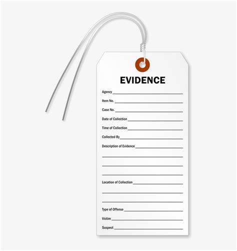 Download Evidence Identification Tags Crime Scene Chain Of Custody