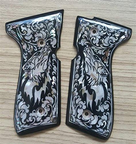 Online Store Mother Of Pearl Inlays Beretta 92fs Full Size Pistol