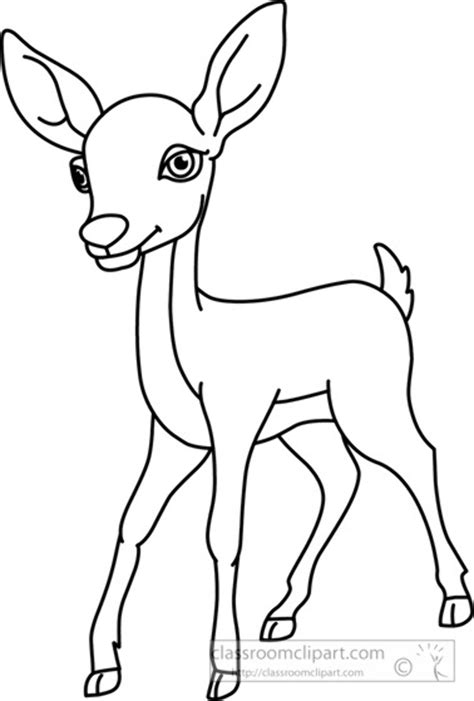 Download High Quality Deer Clip Art Outline Transparent Png Images