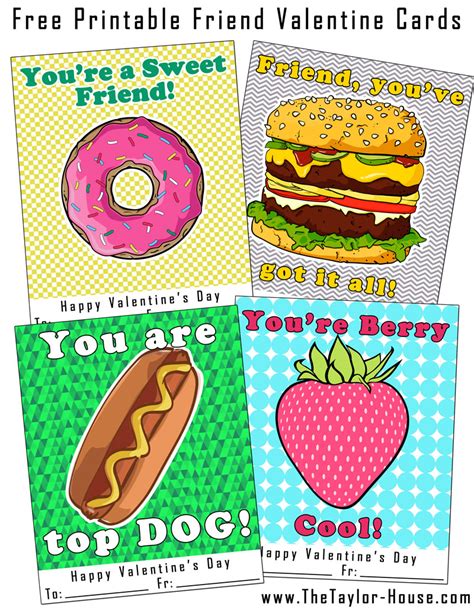 Check spelling or type a new query. Free Printable Friend Valentine Cards | The Taylor House