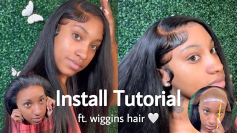 hd lace frontal wig install tutorial ft wiggins hair 🤍 youtube