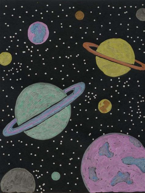 Easy How To Draw Planets Tutorial And Planets Coloring Page Planet