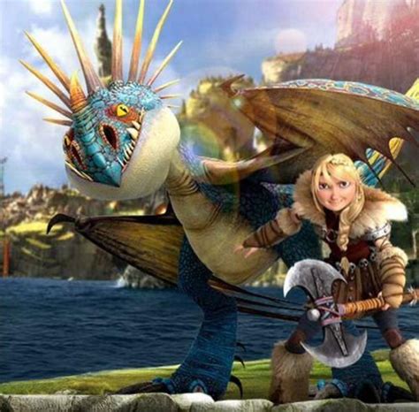 An Animated Scene With Two People And A Dragon In Front Of A Cityscape