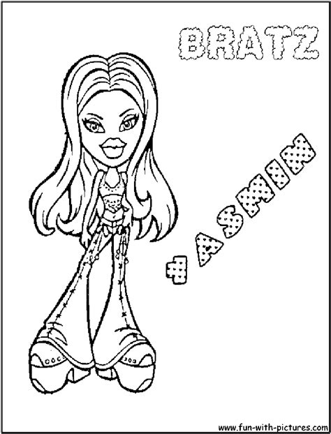 Jade Bratz Winter Coloring Pages Coloring Pages