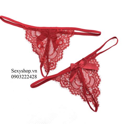 quần lót lọt khe 3 Đỏ sexy shop Đồ lót sexy