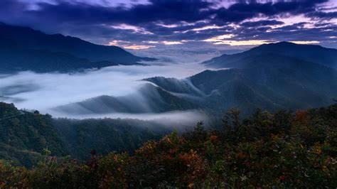 Foggy Clouds Covering Mountains 4k Hd Nature 4k Wallpapers Images