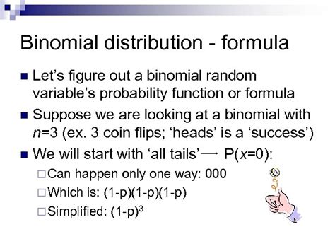 Discrete Random Variables The Binomial Distribution Bernoulli S