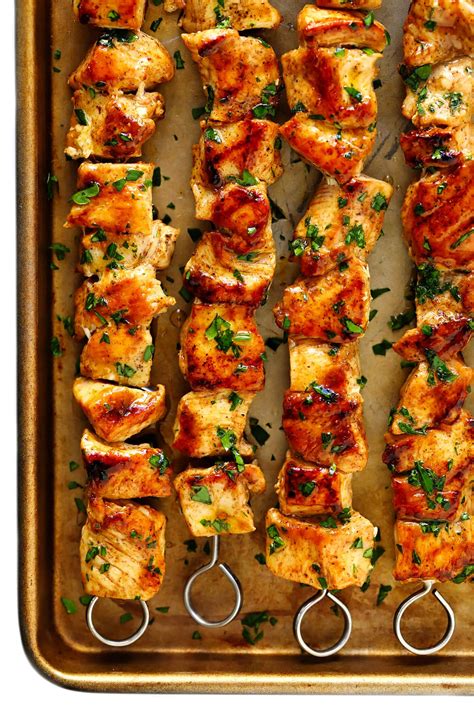 The Juiciest Grilled Chicken Kabobs Gimme Some Oven