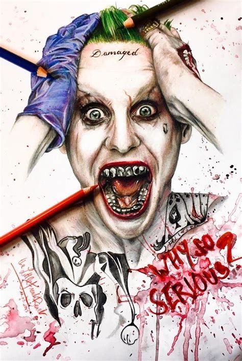 Film Review Birds Of Prey — Strange Harbors Joker Drawings Leto Joker Jared Leto Joker