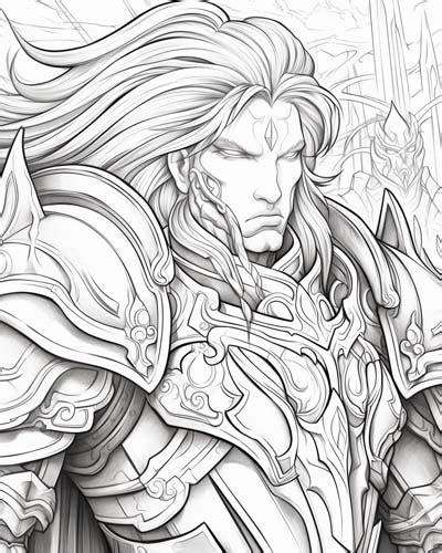 World Of Warcraft Blood Elf Coloring Pages