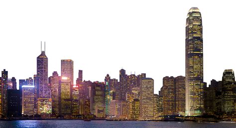 Download City At Night Skyline Png Image For Free