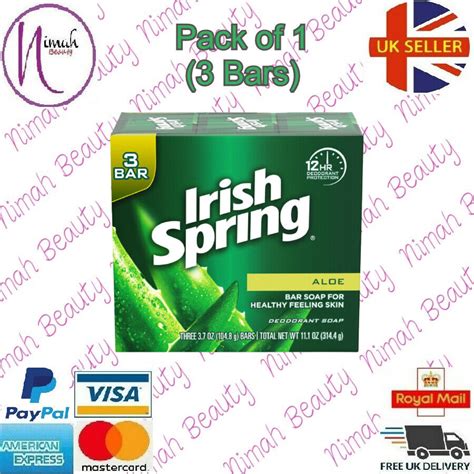 Irish Spring Deodorant Soap Bar Original Aloe 37oz Soaps Bar Ebay