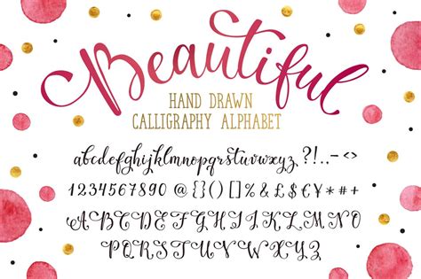 See more ideas about calligraphy alphabet, modern calligraphy, hand lettering. Hand drawn calligraphic alphabet ~ Graphic Objects ...