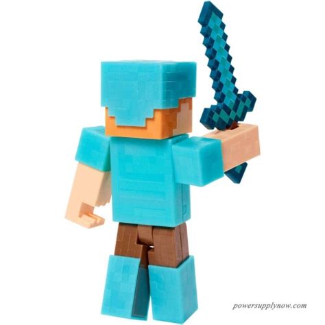 Minecraft Alex In Diamond Armor Figure 567078318