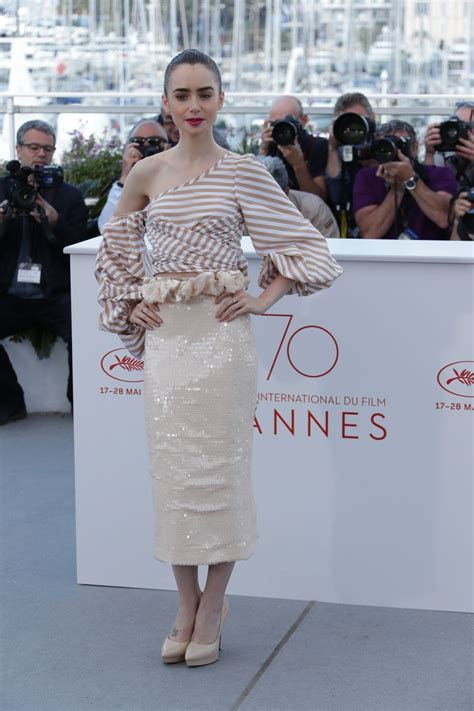 Lily Collins Okja Photocall At 70th Cannes Film