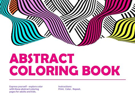 Abstract Coloring Book Presentation Powerpoint Template Ppt File