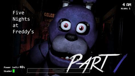 five nights at freddy s walkthrough part 1 night 1 and night 2 youtube