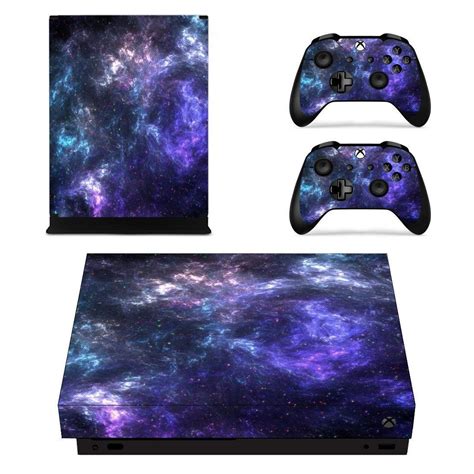 Galaxy Xbox One X Skin Decal For Console And 2 Controllers With Images