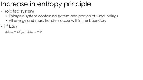 Thermodynamics Lecture 19 Increase In Entropy Principle Youtube