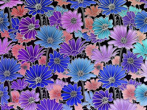 Public Domain Vintage Floral Pattern Flowers Vintage Wallpaper