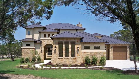 Hill Country Style Tumbled Stone Exteriors Hill Country Luxury Hill