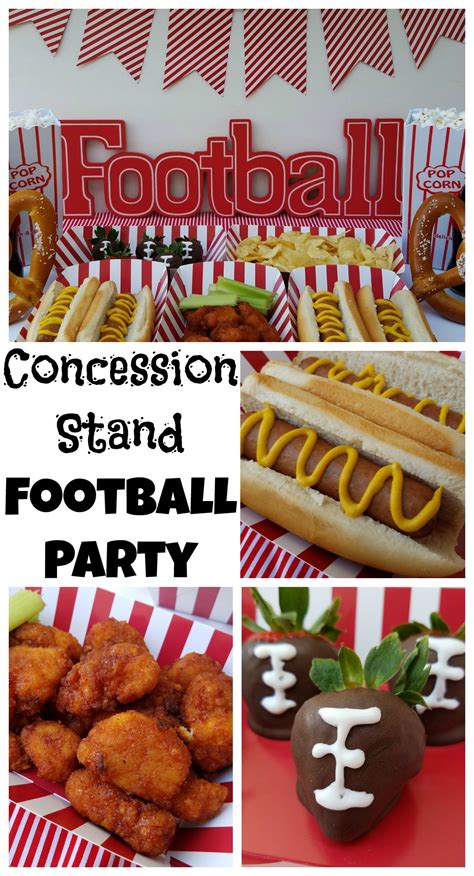 Concession Stand Themed Football Party Making Time For Mommy